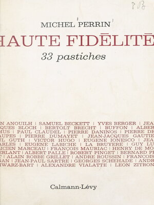 cover image of Haute fidélité